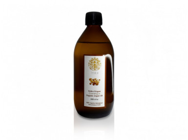 OLEJ ARGANOWY KOSMETYCZNY (INWA NATURE), CIEMNA SZKLANA BUTELKA, 500 ML (ECOCERT)