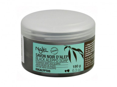 CZARNE MYDŁO SAVON NOIR Z EUKALIPTUSEM (NAJEL), 180 G