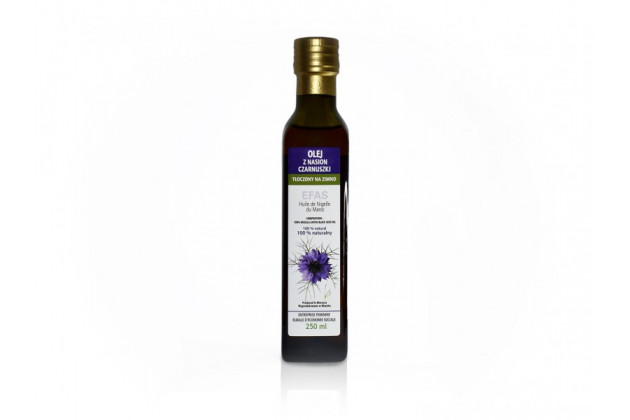 OLEJ Z CZARNUSZKI TŁOCZONY NA ZIMNO, 250 ML, (EFAS)